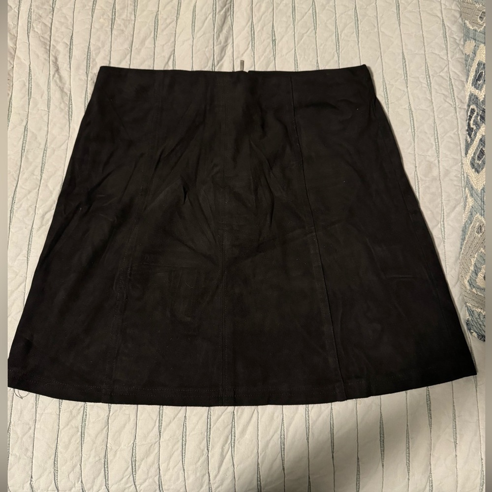 Mi Ami Black suede mini skirt, size small